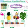 107 Pcs Hawaïenne Luau Table Jupe Set de Décoration，Kit de Décoration de Fête Hawaïenne，Décorations de Fête Hawaïennes，Couronne，