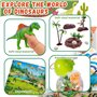 XUNIVERS Jouet Dinosaure avec Tapis de Jeu,Dinosaure Jurassic Joue,Figurine Dinosaure Dinosaure Jouet Enfant 3-6 Ans,Jouets éduc
