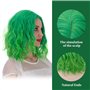 Ce & ci Femmes Costume Perruque de longueur moyenne cheveux bouclé ondulé Motif fête de cosplay perruque synthétique BOB résista
