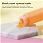 3 Ensemble de Voyage Bottle Portable Conteneur de distribution de dentifrice Rechargeable Vide Squeezable Distributeur Tube Ména
