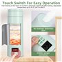 500ML Mini Bouilloire portable Electrique de Voyage, 4 Temperatures Bouilloire Electrique, Acier inoxydable 304 avec Brosses et 