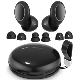 Goxiry Bouchons d'oreilles pour dormir - Protection auditive - Bouchons d'oreilles de concert - En silicone - Avec 4 paires d'em