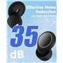 Goxiry Bouchons d'oreilles pour dormir - Protection auditive - Bouchons d'oreilles de concert - En silicone - Avec 4 paires d'em
