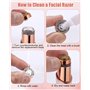 Épilateur Visage pour Femmes,2 en 1 Epilateur Sourcils Electrique Femme,Epilateur Sourcil Femme Rasoirs,Epilateur Rasoir Sourcil