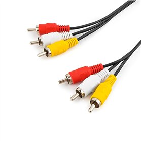 XIELBIS Câble phono RCA 3 en 1 – Câble audio vidéo composite jaune/rouge/blanc (1 m) pour TV