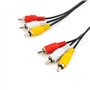 XIELBIS Câble phono RCA 3 en 1 – Câble audio vidéo composite jaune/rouge/blanc (1 m) pour TV