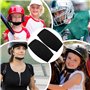 SIXHAOBU 2 pcs Casque Pad Menton Protecteur Football Helmet Casque Menton Garde Casque Casque Menton Garde Casque Mentonnière po