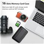 Étui pour cartes mémoire à 16 emplacements, 1 étui étanche pour 8 cartes mémoire Micro SD SDXC SDHC + 8 SD SDXC SDHC, étanche et