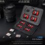Étui pour cartes mémoire à 16 emplacements, 1 étui étanche pour 8 cartes mémoire Micro SD SDXC SDHC + 8 SD SDXC SDHC, étanche et
