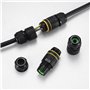 Boîte de Jonction Étanche IP68, 2 Pièces Boîte de Dérivation Etanche Electrique Exterieur, Connecteurs de Câble pour Cables Diam