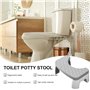 Tabouret De Toilette Physiologique | Marche Pied Toilette pour Adultes Et Enfant | Marche Pied WC pour Adulte | Repose Pied en P