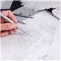 Lot de 100 feuilles de papier calque A4 en acétate haute transparence - Épaisseur optimale - Papier de riz blanc carbone pour de