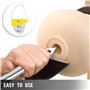 VEVOR Ciseaux 5 pcs Ensemble de Burin, Outil de Tournage en Bois de carbure, pour découper des rainures en V/Faire des Courbes e