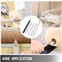 VEVOR Ciseaux 5 pcs Ensemble de Burin, Outil de Tournage en Bois de carbure, pour découper des rainures en V/Faire des Courbes e