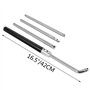 VEVOR Ciseaux 5 pcs Ensemble de Burin, Outil de Tournage en Bois de carbure, pour découper des rainures en V/Faire des Courbes e