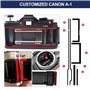 eTone Kits d'éponges en Mousse prédécoupées et personnalisées pour Appareil Photo argentique Canon A-1