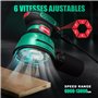 6 vitesses Réglables