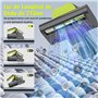 HYCHIKA Aspirateur Matelas Aspirateur Anti Acariens - 15kPa Aspiration et 273 nm Ultrasons Chauffage Filtre HEPA Brosse Rotative