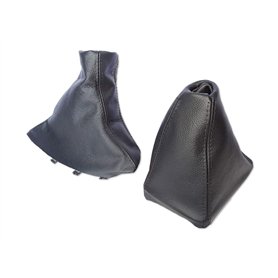 The Tuning-Shop Ltd Soufflet de frein à main + cadre compatible avec BMW X3 E83 en cuir