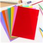 MIVIDE 64pcs Chemises Plastique, 8 Couleurs Vives Dossier en Plastique, Dossier Pochette sous Chemise Plastique A4 Coloré pour D
