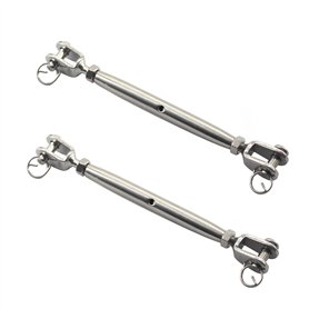 Lot de 2 tendeurs à vis M10 en acier inoxydable 304 avec corps fermé
