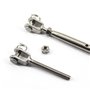 Lot de 2 tendeurs à vis M10 en acier inoxydable 304 avec corps fermé