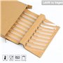 Lot de 8 Paille en Verre Réutilisables, Incurvé Paille Verre Transparente avec 2 Brosses de Nettoyage, Longueur 20 cm Glass Stra