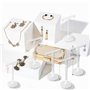 Yangfei 6 pcs Organisateur de Boucles d'oreilles Transparent, Présentoirs Boucle Oreille en Acrylique Support de Boucle d'oreill