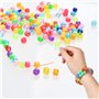 Perles Colorées 1800Pcs TIMESETL Perles de Poney Bracelet Perles pour Bracelet, Perles Colorées pour Enfiler 6x8mm Perles pour B