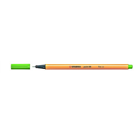 STABILO Point 88 Lot de 3 feutres fins Vert clair