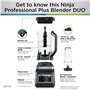 Ninja - Bender BN751 Professional Plus DUO, 1400 watts de pic, 3 programmes Auto-IQ pour smoothies, boissons surgelées et extrac