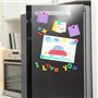 Tableau Magnétique Mural pour Photo, Tableau D'affichage avec 10 Pièces Colorés Aimants pour Tableau Magnetique Frigo Bureau 4 P