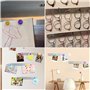 Tableau Magnétique Mural pour Photo, Tableau D'affichage avec 10 Pièces Colorés Aimants pour Tableau Magnetique Frigo Bureau 4 P