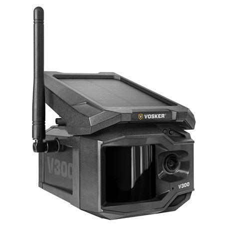 VOSKER V300 Caméra de Surveillance en Direct avec Carte SIM et Panneau Solaire