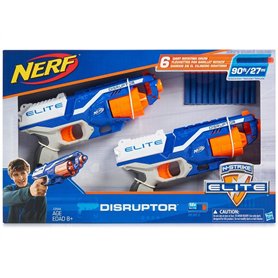 Nerf N-Strike Elite Disruptor Blaster Lot de 2 paquets de 6 fléchettes à feu rapide 90' Hasbro