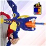 Power Rangers Beast Morphers Beast-X King Mega Arc de fléchettes avec Lancement de fléchettes Nerf inspiré de la série TV pour g