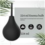 T2 Poire de Lavement 224ml - Douche Anale Homme & Femme - 2 Embouts Amovibles & Confortables (1 Souple & 1 Rigide) - Kit Médical
