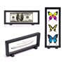 Skelang 3 Pcs Cadre pour Objet de Collection, Support De Présentoir, Vitrine Flottante 3D avec Boîte à Pièces, pour Pièces de Mo