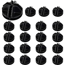 AFASOES 20 Pcs Connecteurs en Plastique Cube de Grille Connecteurs Organizer Connecteur Emboîtable Faciel a Utiliser pour Armoir