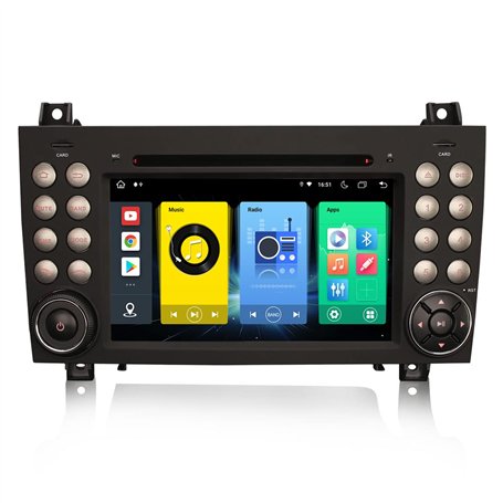 [4Go+64Go] 8-Core Android 14 Autoradio Navigateur GPS pour Mercedes-Benz Classe SLK R171 SLK200 SLK280 Support Carplay Android A