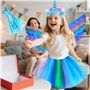 PQETBV Costumes de Licorne pour Enfants, Deguisement Licorne Fille Princess Enfant, Robe Princesse Fille pour Carnaval Fête Anni