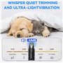 PQETBV Lime Griffe Chien Electrique avec Lumière et 2 Roues, Broyeur D'ongles pour Animaux à Faible Bruit, Coupe-Ongles Electriq