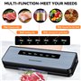 NXPZ Machine Sous Vide Alimentaire, Appareil de Cuisson et Conservation sous Vide avec 50 Sacs Réutilisables - Soudeuse sous Vid