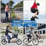 NXPZ Casque de Vélo pour Adultes Unisexe avec Éclairage LED 3 Modes, Léger, Réglable, Visière Amovible, pour VTT et Vélo de Rout