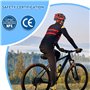 NXPZ Casque de Vélo pour Adultes Unisexe avec Éclairage LED 3 Modes, Léger, Réglable, Visière Amovible, pour VTT et Vélo de Rout
