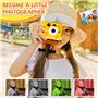 Appareil Photo Instantané Enfant, 1080P Appareil Photo Numérique Enfant, HD Selfie Apareille Photo 32G, Noël Anniversaire Cadeau