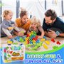 QUXV Jeu d'empilage en Tetris, 48 Blocs de Construction de Jouets Equilibre Tetris, Jouet d'équilibre pour Jeu Tactique de Table