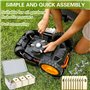 ZZXLOPEZ 45x Lames de Tondeuses Robots Carbone, Lame Robot Tondeuse, Lames de Rechange Compatibles avec les Robot Tondeuse Autom
