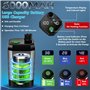 ITMNMNL Douche de Camping,Douche Portable pour Camping,Pompe de Douche Électrique Rechargeable, Imperméable,avec Afficheur Intel