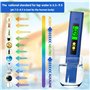 BGIUSQF 4 en 1 pH Mètre Testeur PH Jauge Numérique PH Testeur Testeur pH Mètre Electronique pour pH TDS/EC Température, avec écr